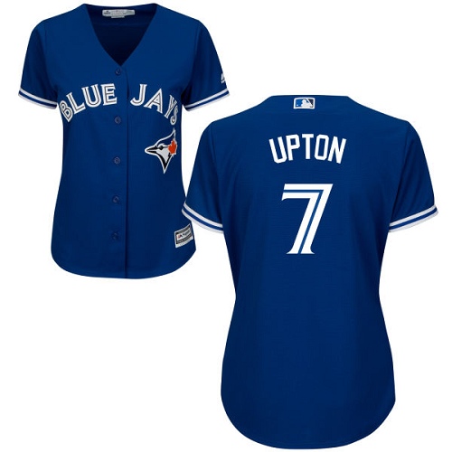 Blue Jays #7 B.J. Upton Blue Alternate Women's Stitched MLB Jersey Blue Jays #7 B.J. Upton Blue Alternate Women's Stitched MLB Jersey