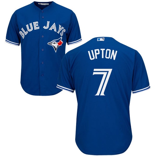 Blue Jays #7 B.J. Upton Blue Cool Base Stitched Youth MLB Jersey