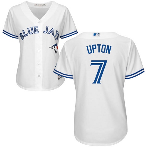 Blue Jays #7 B.J. Upton White Home Women's Stitched MLB Jersey Blue Jays #7 B.J. Upton White Home Women's Stitched MLB Jersey