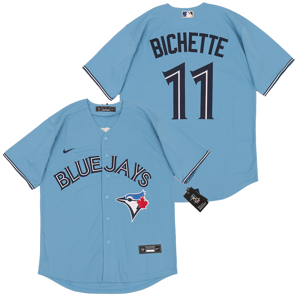 Blue Jays 11 Bo Bichette Light Blue 2020 Nike Cool Base Jersey Blue Jays 11 Bo Bichette Light Blue 2020 Nike Cool Base Jersey
