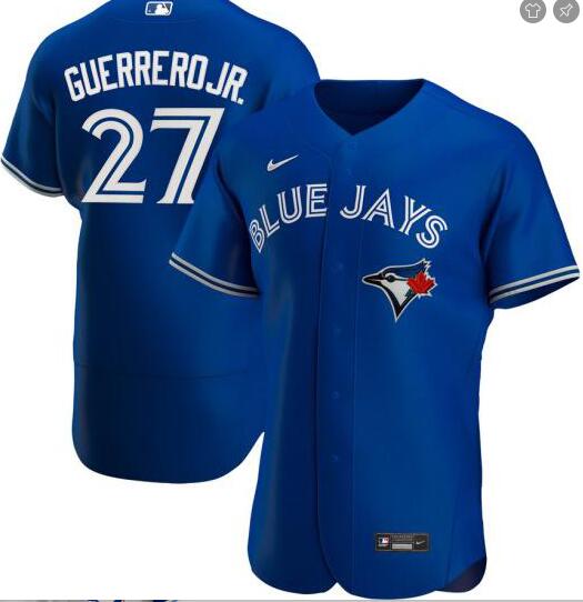 Blue Jays 27 Vladimir Guerrero Jr. Royal 2020 Nike Flexbase Jersey