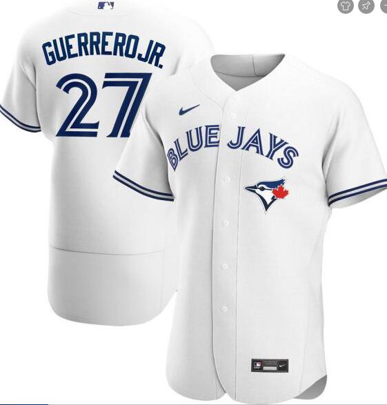 Blue Jays 27 Vladimir Guerrero Jr. White 2020 Nike Flexbase Jersey Blue Jays 27 Vladimir Guerrero Jr. White 2020 Nike Flexbase Jersey