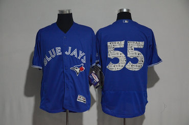 Blue Jays 55 Russell Martin Blue 2017 Spring Training Flexbase Jersey