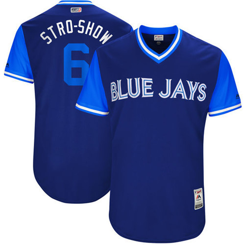 Blue Jays 6 Marcus Stroman Stro Show Majestic Royal 2017 Players Weekend Jersey