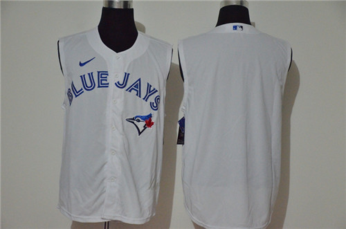 Blue Jays Blank White Nike Cool Base Sleeveless Jersey Blue Jays Blank White Nike Cool Base Sleeveless Jersey