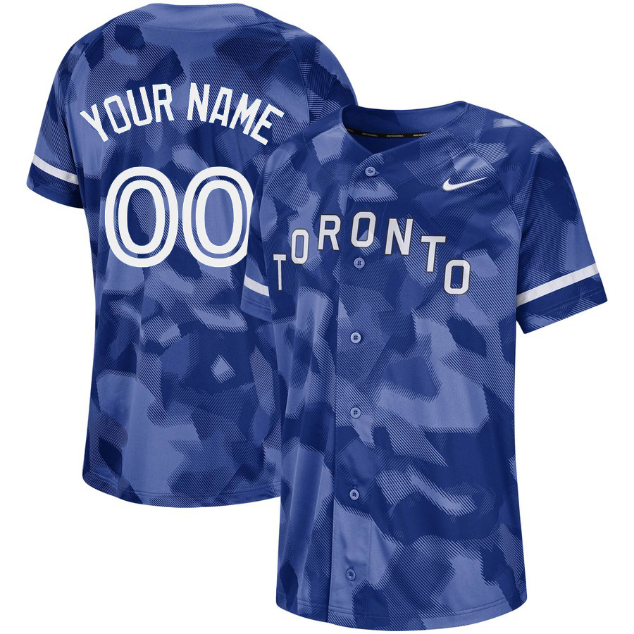 Blue Jays Royal Camo Fashion Men's Customized Jersey Blue Jays Royal Camo Fashion Men's Customized Jersey