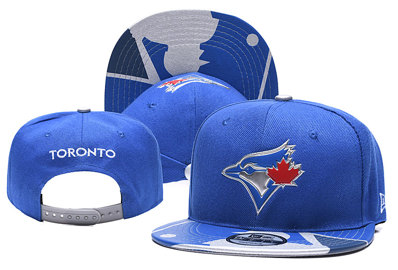 Blue Jays Team Logo Black Adjustable Hat YD