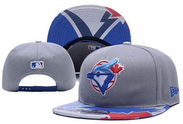 Blue Jays Team Logo Gray Adjustable Hat YD