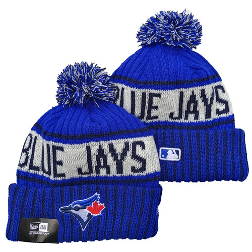 Blue Jays Team Logo Pom Knit Hat YD Blue Jays Team Logo Pom Knit Hat YD