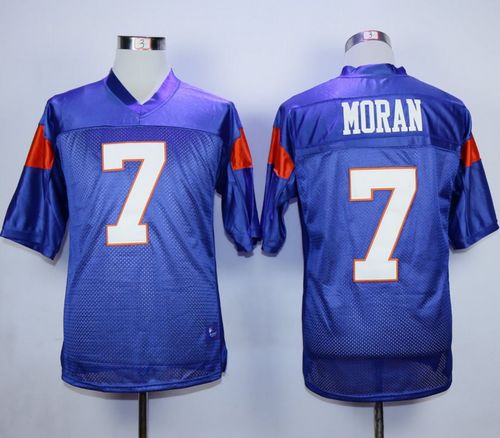 Blue Mountain State #7 Alex Moran Blue Stitched Football Jersey Blue Mountain State #7 Alex Moran Blue Stitched Football Jersey