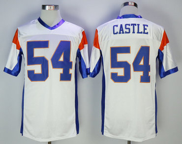 Blue Mountain State 54 Alan Castle White Movie Football Jersey Blue Mountain State 54 Alan Castle White Movie Football Jersey