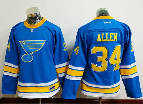 Blues #34 Jake Allen Light Blue 2017 Winter Classic Women's Stitched NHL Jersey Blues #34 Jake Allen Light Blue 2017 Winter Classic Women's Stitched NHL Jersey
