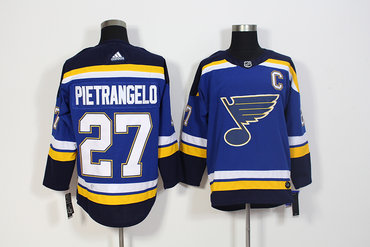 Blues 27 Alex Pietrangelo Blue Adidas Jersey