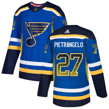 Blues 27 Alex Pietrangelo Royal Drift Fashion Adidas Jersey Blues 27 Alex Pietrangelo Royal Drift Fashion Adidas Jersey