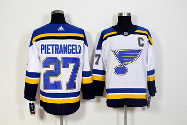Blues 27 Alex Pietrangelo White Adidas Jersey