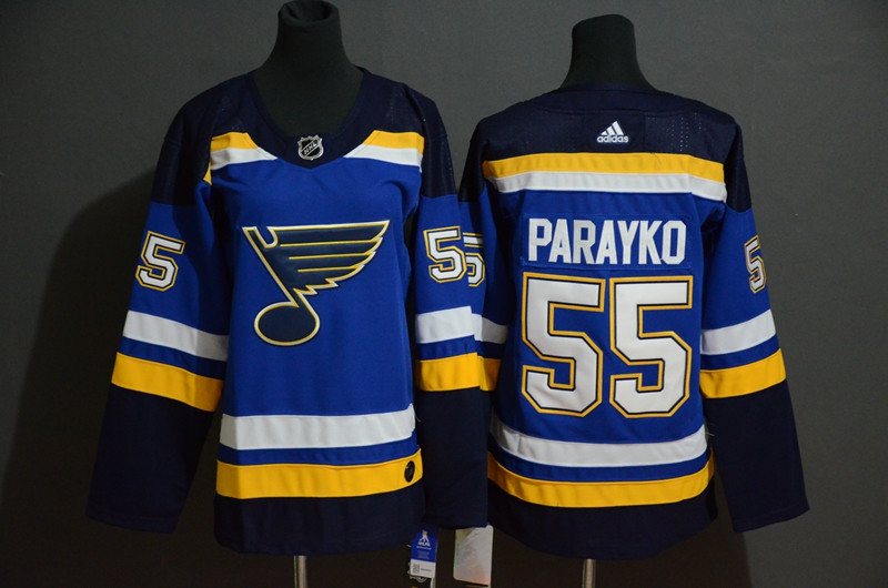 Blues 55 Colton Parayko Blue Adidas Jersey Blues 55 Colton Parayko Blue Adidas Jersey