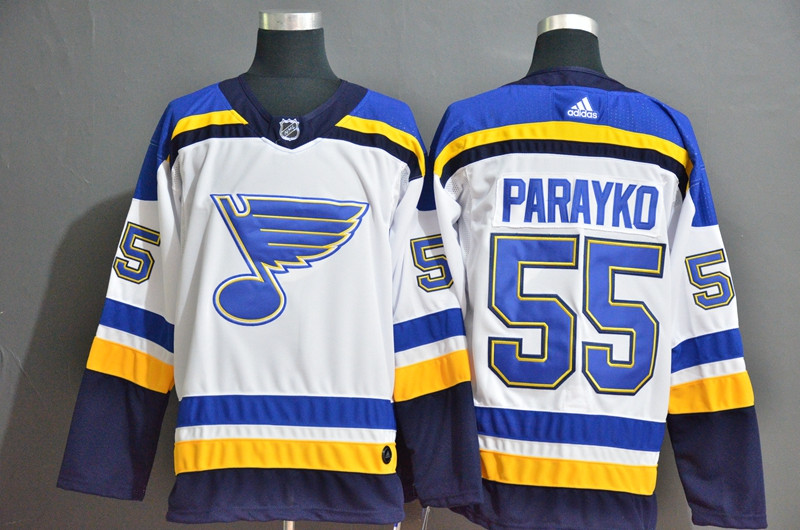 Blues 55 Colton Parayko White Adidas Jersey Blues 55 Colton Parayko White Adidas Jersey