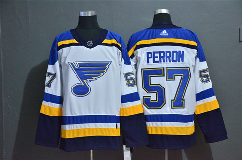 Blues 57 David Perron White Adidas Jersey Blues 57 David Perron White Adidas Jersey