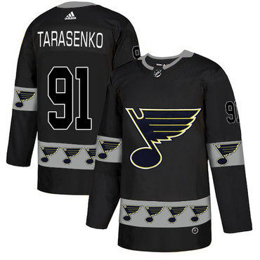 Blues 91 Vladimir Tarasenko Black Team Logos Fashion Adidas Jersey Blues 91 Vladimir Tarasenko Black Team Logos Fashion Adidas Jersey