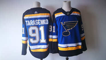 Blues 91 Vladimir Tarasenko Blue Adidas Jersey