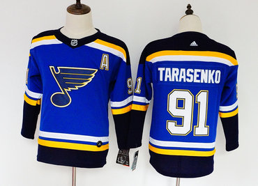 Blues 91 Vladimir Tarasenko Blue Women Adidas Jersey