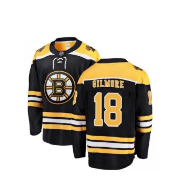 Boston Bruins #18 Happy Gilmore Black Home Jersey Boston Bruins #18 Happy Gilmore Black Home Jersey