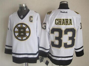 Boston Bruins #33 Zdeno Chara White Fashion Stitched NHL Jersey
