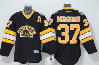 Boston Bruins #37 Patrice Bergeron Stitched Black Third NHL Jersey