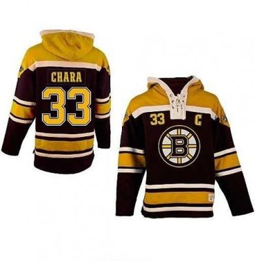 Boston Bruins 33# Zdeno Chara Black Color Hooded Sweatshirt