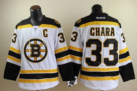 Boston Bruins 33 chara jerseys white
