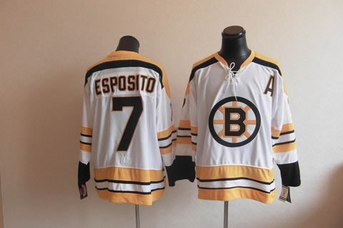 Boston Bruins 7 Esposito jerseys white