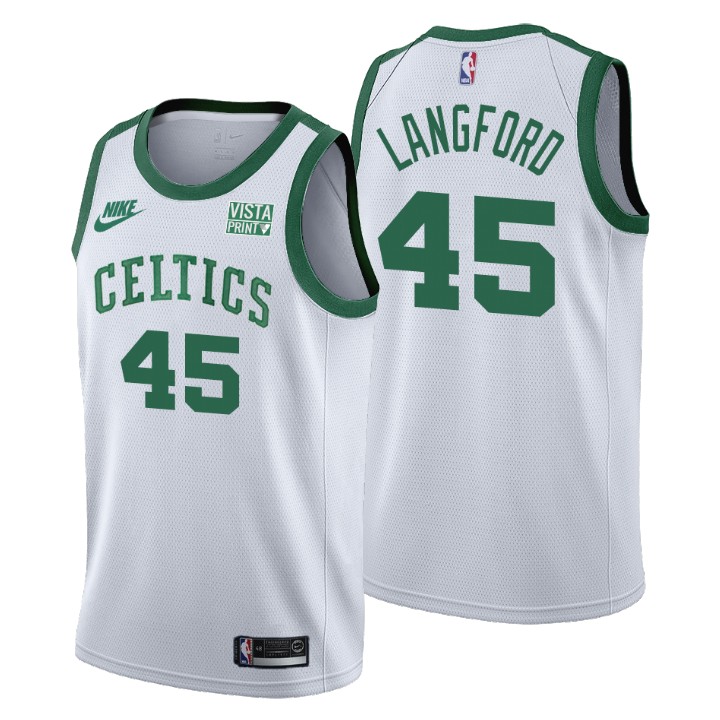 Boston Celtics #45 Romeo Langford Men's Nike Releases Classic Edition NBA 75th Anniversary Jersey White Boston Celtics #45 Romeo Langford Men's Nike Releases Classic Edition NBA 75th Anniversary Jersey White