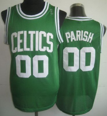Boston Celtics 00 Robert Parish Green Hardwood Classics Revolution 30 NBA Jerseys