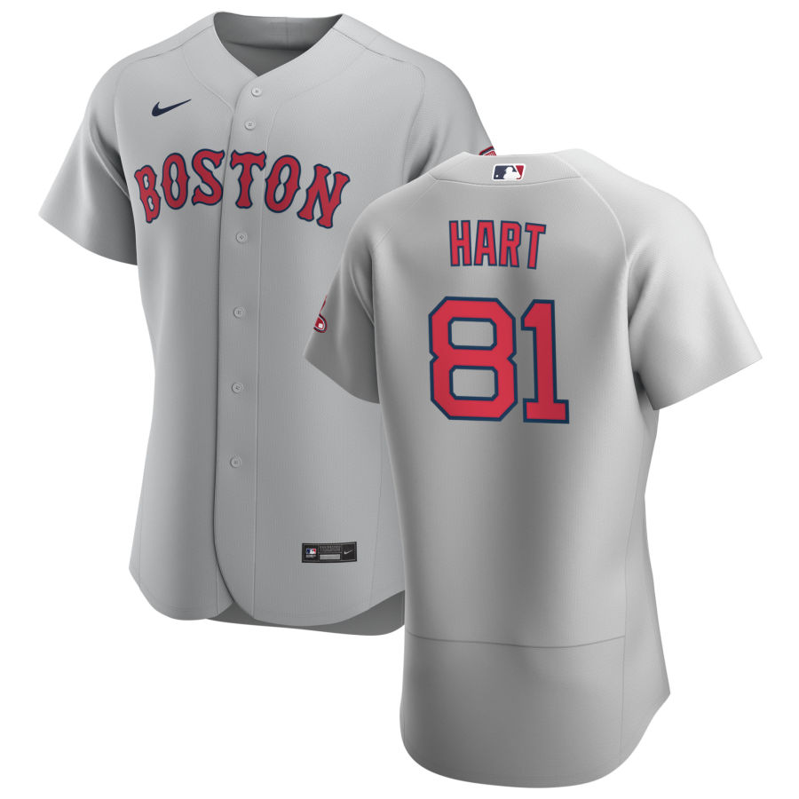 Boston Red Sox #81 Kyle Hart Men's Nike Gray Road 2020 Authentic Team MLB Jersey