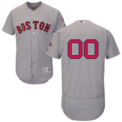 Boston Red Sox Gray Men's Flexbase Customized Jersey Boston Red Sox Gray Men's Flexbase Customized Jersey