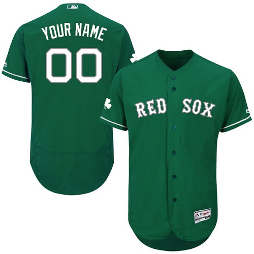 Boston Red Sox Green Celtic Flexbase Men's Customized Jersey Boston Red Sox Green Celtic Flexbase Men's Customized Jersey