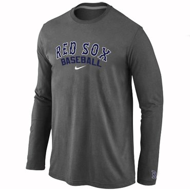 Boston Red Sox Long Sleeve T-Shirt D.GREY Boston Red Sox Long Sleeve T-Shirt D.GREY