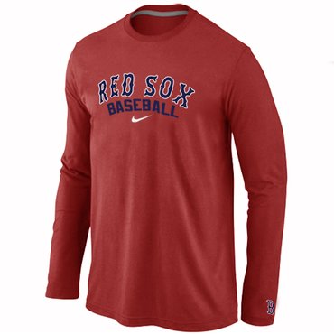 Boston Red Sox Long Sleeve T-Shirt RED Boston Red Sox Long Sleeve T-Shirt RED