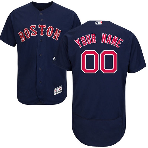 Boston Red Sox Navy Men's Flexbase Customized Jersey Boston Red Sox Navy Men's Flexbase Customized Jersey