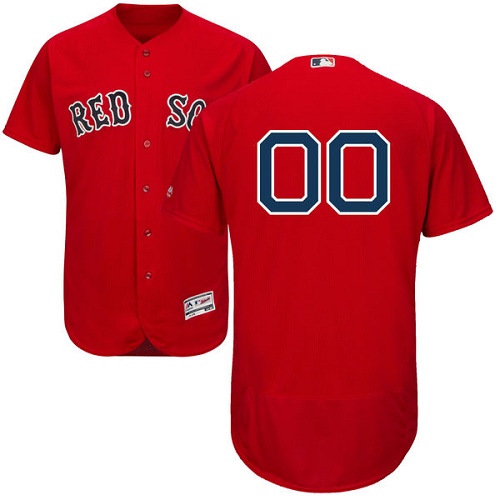 Boston Red Sox Red Men's Flexbase Customized Jersey Boston Red Sox Red Men's Flexbase Customized Jersey