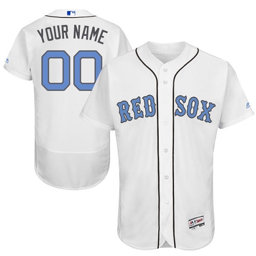 Boston Red Sox White Father's Day Flexbase Men's Customized Jersey Boston Red Sox White Father's Day Flexbase Men's Customized Jersey