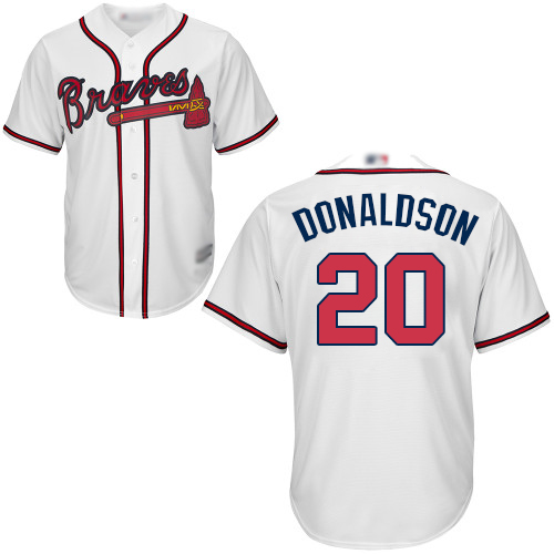 Braves #20 Josh Donaldson White Cool Base Stitched Youth Baseball Jersey Braves #20 Josh Donaldson White Cool Base Stitched Youth Baseball Jersey