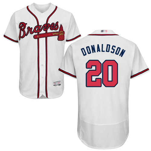 Braves #20 Josh Donaldson White Flexbase Authentic Collection Stitched Baseball Jersey