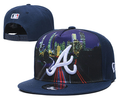Braves Team City Logo Navy Adjustable Hat YD