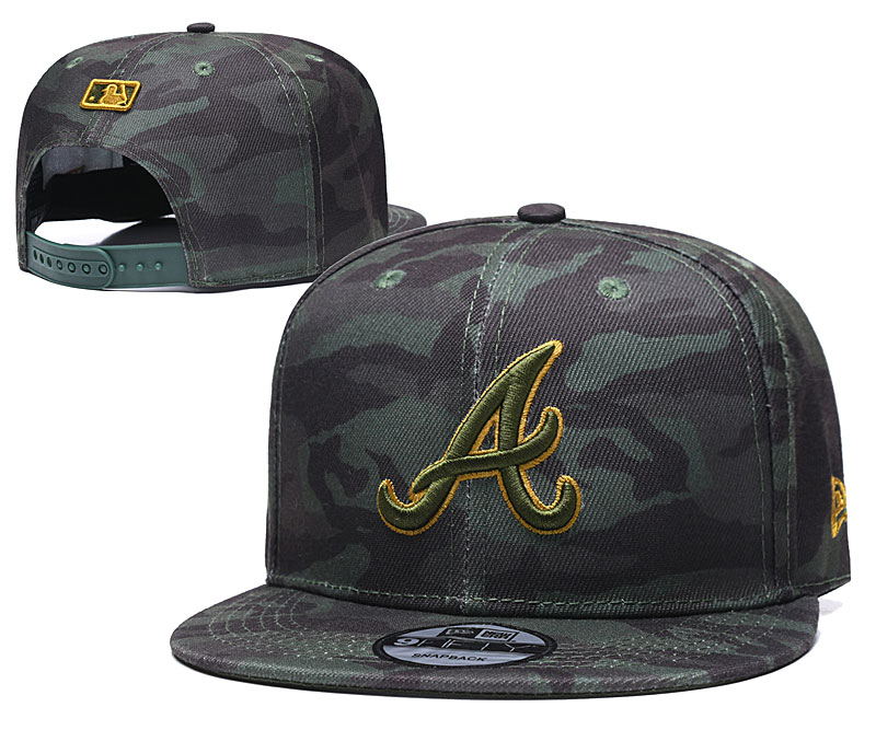 Braves Team Logo Camo Adjustable Hat TX