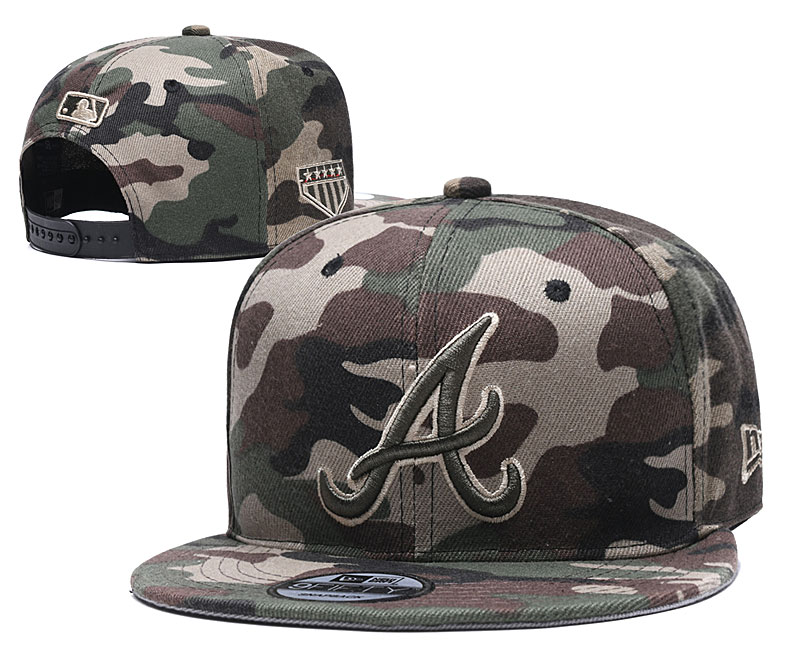 Braves Team Logo Camo Adjustable Hat YD