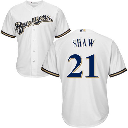 Brewers #21 Travis Shaw White Cool Base Stitched Youth MLB Jersey Brewers #21 Travis Shaw White Cool Base Stitched Youth MLB Jersey