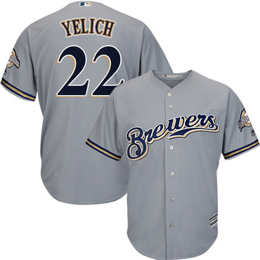 Brewers #22 Christian Yelich Grey Cool Base Stitched Youth MLB Jersey Brewers #22 Christian Yelich Grey Cool Base Stitched Youth MLB Jersey