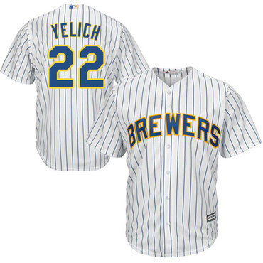 Brewers #22 Christian Yelich White Strip Cool Base Stitched Youth MLB Jersey Brewers #22 Christian Yelich White Strip Cool Base Stitched Youth MLB Jersey