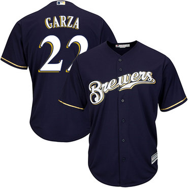 Brewers #22 Matt Garza Navy blue Cool Base Stitched Youth MLB Jersey Brewers #22 Matt Garza Navy blue Cool Base Stitched Youth MLB Jersey